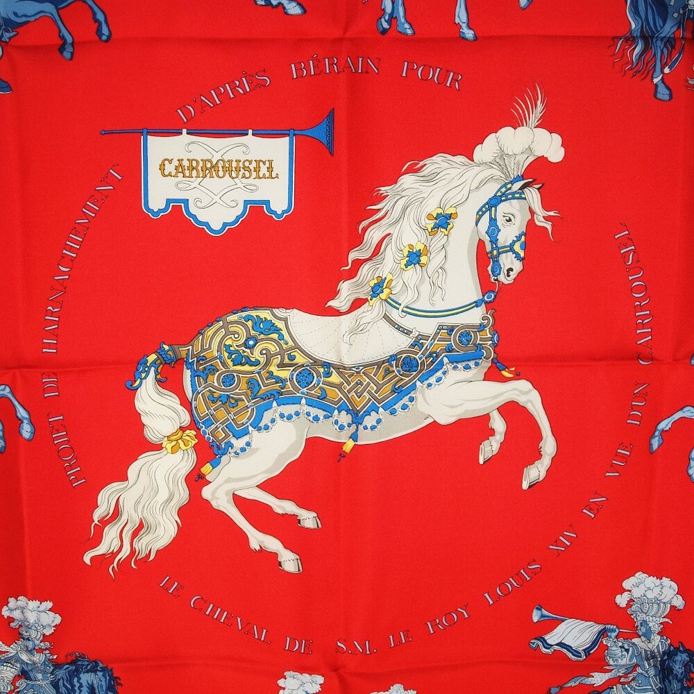 Hermes Carousel Silk Scarf in Original Box